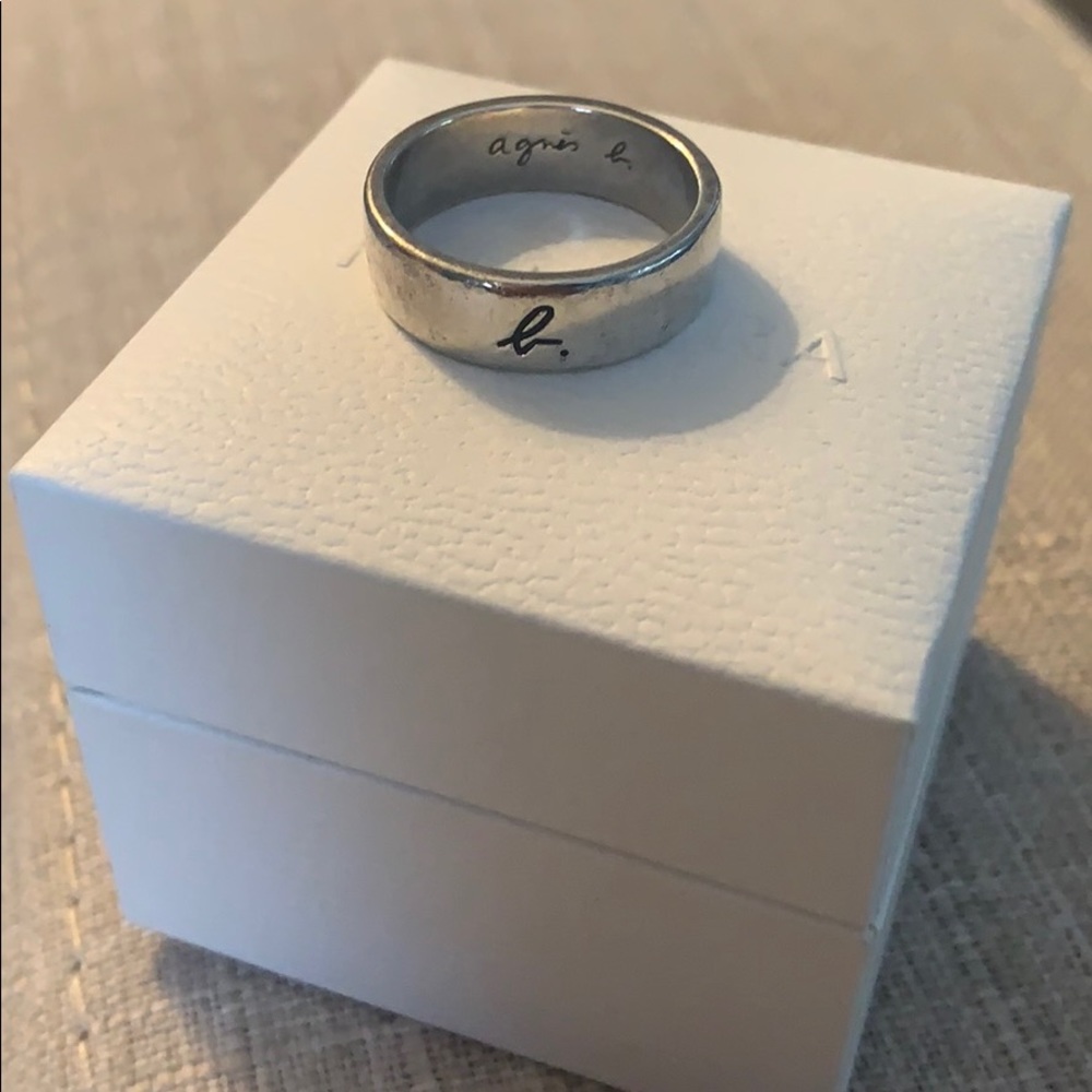COPY - agnes b. 925 classic sterling silver ring diameter 1.7cm